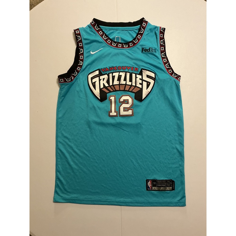 Nike Ja Morant Memphis Grizzlies Vancouver Throwback Jersey Mens 50 L Teal Blue